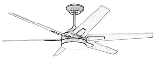 DC brushless motor ceiling fan light control board